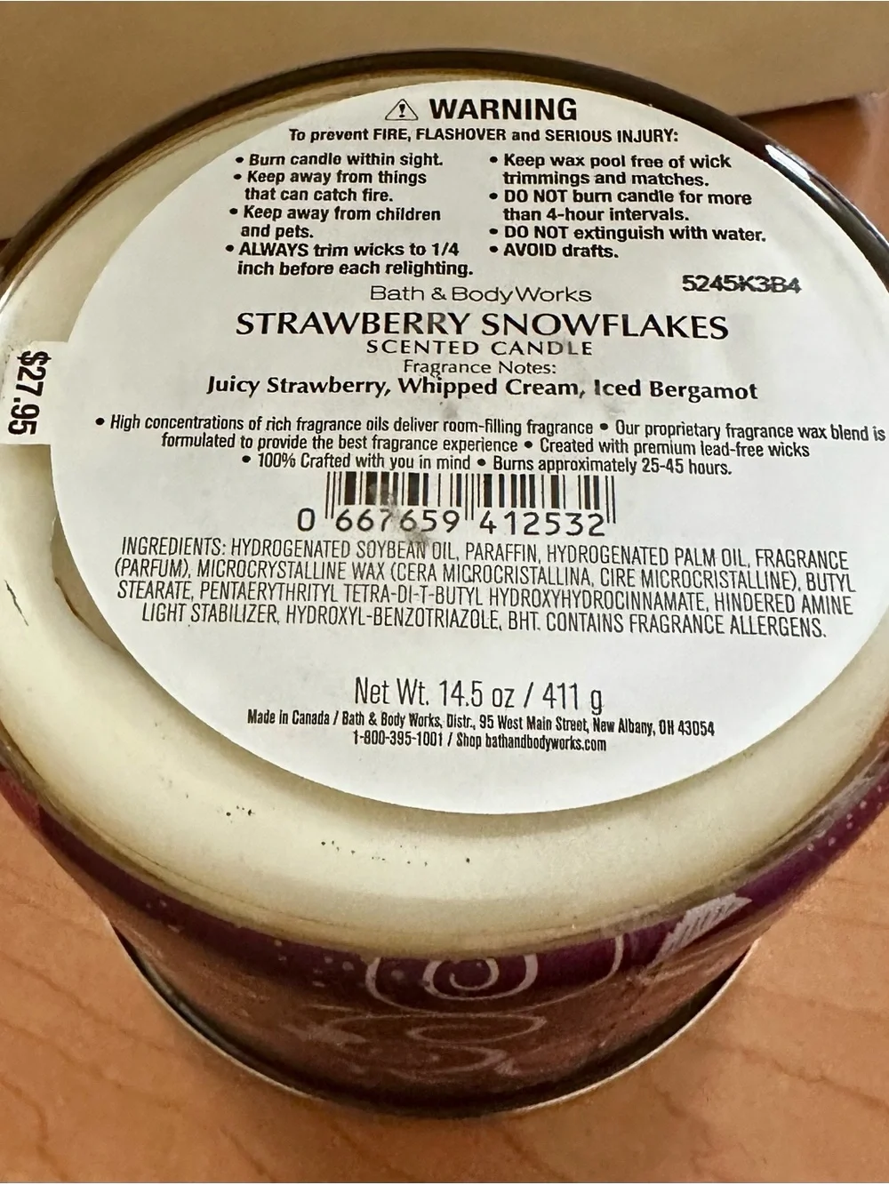Bath & Body Works festive strawberry